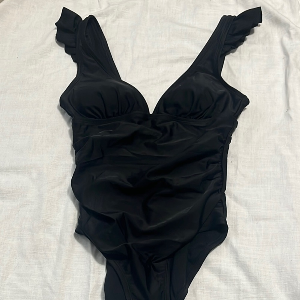 Stylish Black Kids One Piece Swimsuit